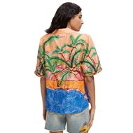 Снимка на SCOTCH&SODA WOMEN'S PRINTED LINEN HAWAIIAN SHIRT