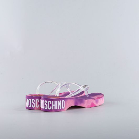 Снимка на LOVE MOSCHINO WOMEN'S TRANSPARENT THONG SANDAL