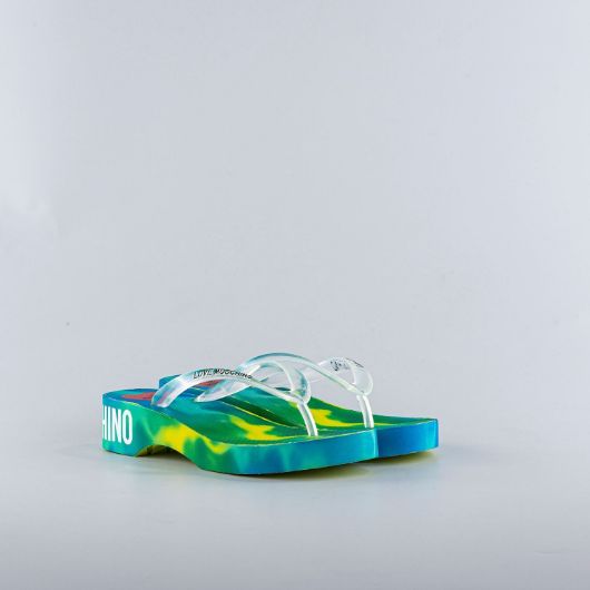 Снимка на LOVE MOSCHINO WOMEN'S TRANSPARENT THONG SANDAL