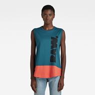 Снимка на G-STAR RAW WOMEN'S LASH COLOR BLOCK TANK TOP