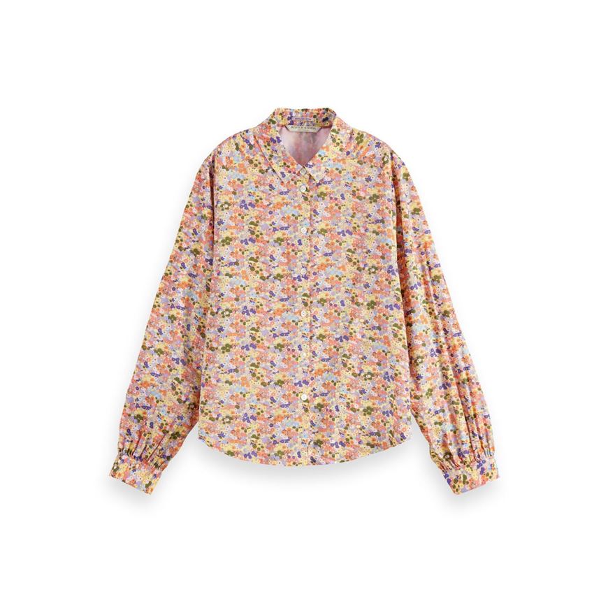 Снимка на SCOTCH&SODA WOMEN'S ALLOVER PRINT BALLOON SLEEVE SHIRT