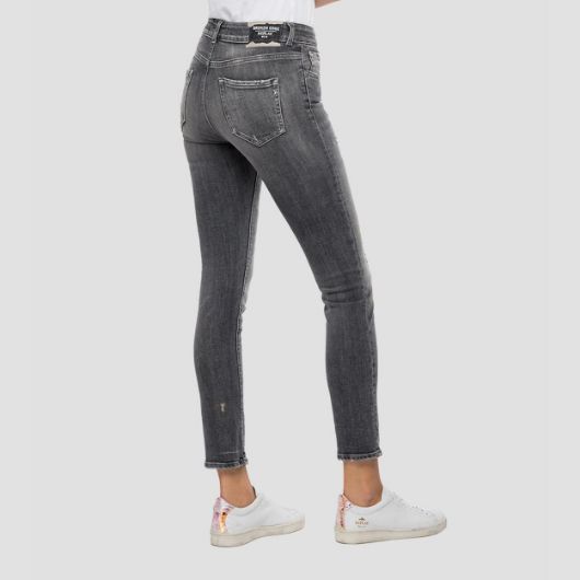 Снимка на REPLAY WOMEN'S SLIM FIT FAABY BROKEN EDGE JEANS