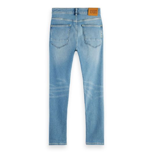 Снимка на SCOTCH&SODA MEN'S SEASONAL ESSENTIALS SKIM IN ORGANIC COTTON - OCEAN HAZE