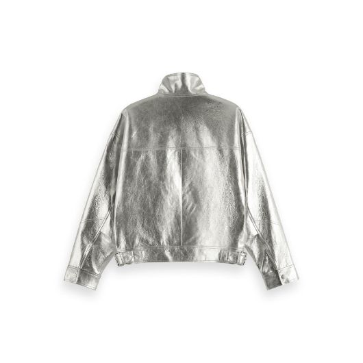 Снимка на SCOTCH&SODA WOMEN'S METALLIC LEATHER JACKET