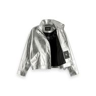 Снимка на SCOTCH&SODA WOMEN'S METALLIC LEATHER JACKET