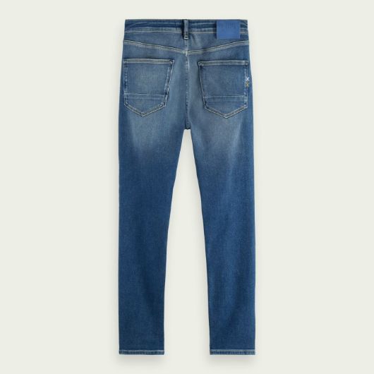 Снимка на SCOTCH&SODA MEN'S SEASONAL ESSENTIALS SKIM SUPER SLIM JEANS  - EVERYWHERE BLUE