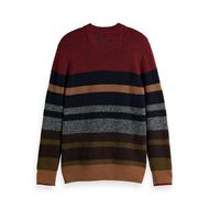 Снимка на SCOTCH&SODA MEN'S RELAXED STRIPED COTTON-BLEND RIB-KNIT PULLOVER