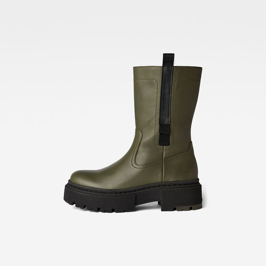 Снимка на G-STAR RAW WOMEN'S KAFEY PERFORMANCE HIGH LEATHER BOOTS