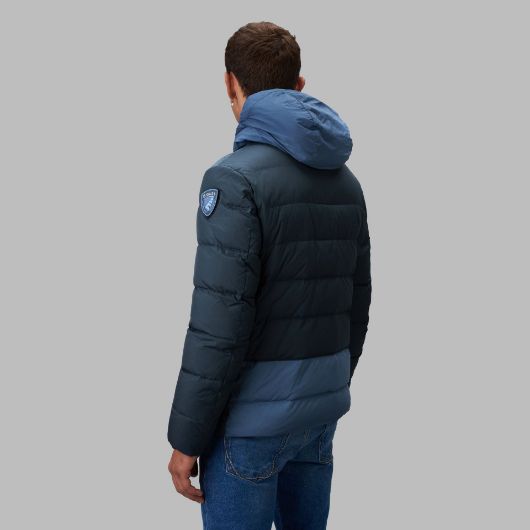 Снимка на BLAUER MEN'S WADE TWO-TONE DOWN JACKET WITH HOOD