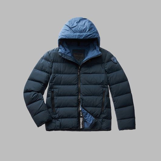 Снимка на BLAUER MEN'S WADE TWO-TONE DOWN JACKET WITH HOOD