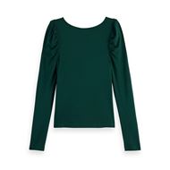 Снимка на SCOTCH&SODA WOMEN'S GATHERED FRONT LONG SLEEVED TOP