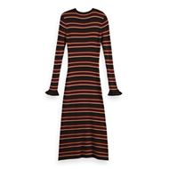 Снимка на SCOTCH&SODA WOMEN'S STRIPED CREW NECK KNITTED DRESS