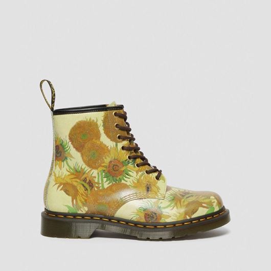 Снимка на DR. MARTENS THE NATIONAL GALLERY 1460 SUNFLOWERS LEATHER BOOTS