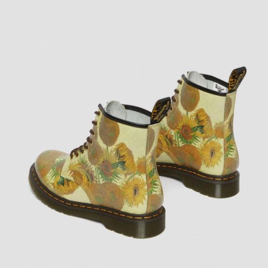 Снимка на DR. MARTENS THE NATIONAL GALLERY 1460 SUNFLOWERS LEATHER BOOTS