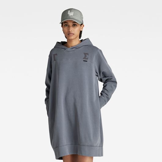 Снимка на G-STAR RAW WOMEN'S GAMMA SIGMA LOOSE HOODED SWEAT DRESS