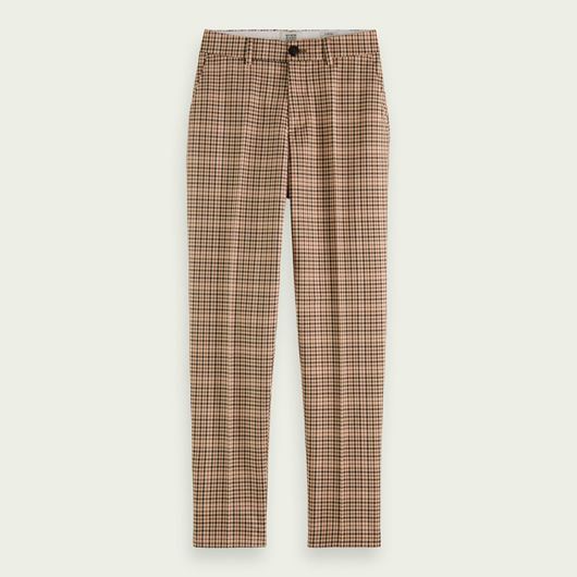 Снимка на SCOTCH&SODA WOMEN'S LOWRY - MID RISE SLIM TROUSERS IN YARN DYE CHECK