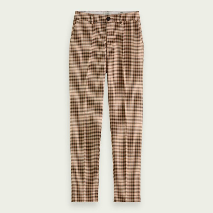 Снимка на SCOTCH&SODA WOMEN'S LOWRY - MID RISE SLIM TROUSERS IN YARN DYE CHECK