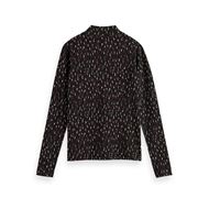 Снимка на SCOTCH&SODA WOMEN'S ALL-OVER PRINT SLIM-FIT LONG SLEEVE T-SHIRT