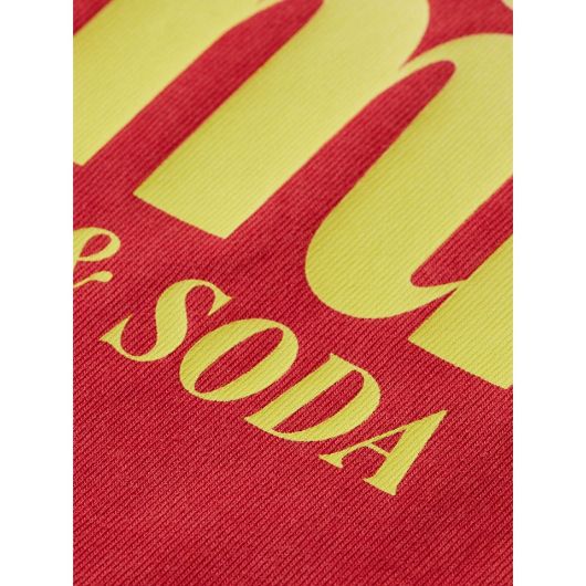 Снимка на SCOTCH&SODA MEN'S GARMENT-DYE LOGO ARTWORK REGULAR FIT T-SHIRT