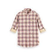 Снимка на SCOTCH&SODA MEN'S REGULAR-FIT DOUBLE-LAYERED CHECKED SHIRT