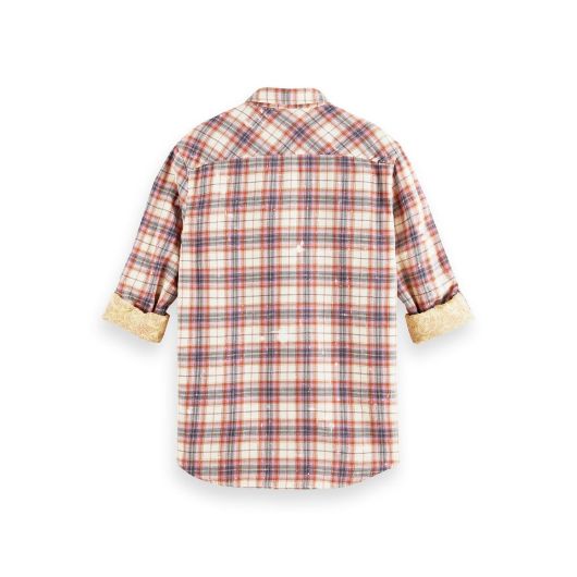 Снимка на SCOTCH&SODA MEN'S REGULAR-FIT DOUBLE-LAYERED CHECKED SHIRT