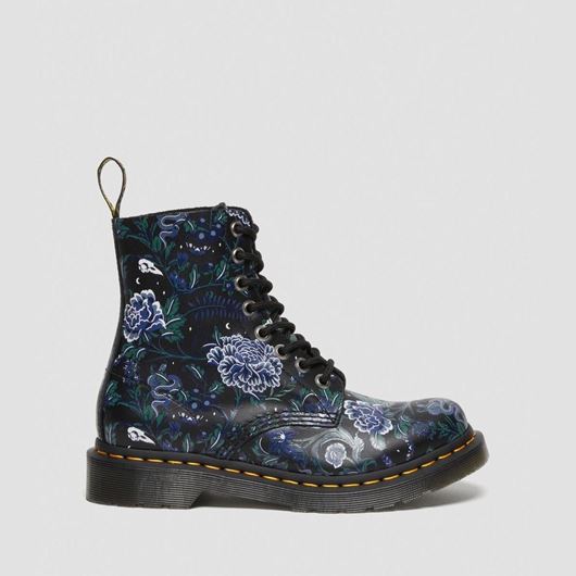 Снимка на DR. MARTENS WOMEN'S 1460 PASCAL MYSTIC FLORAL LEATHER BOOTS