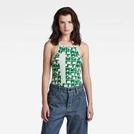 Снимка на G-STAR RAW WOMEN'S PRINTED CROPPED ULTRA SLIM TANK TOP