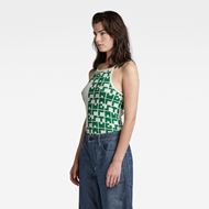 Снимка на G-STAR RAW WOMEN'S PRINTED CROPPED ULTRA SLIM TANK TOP