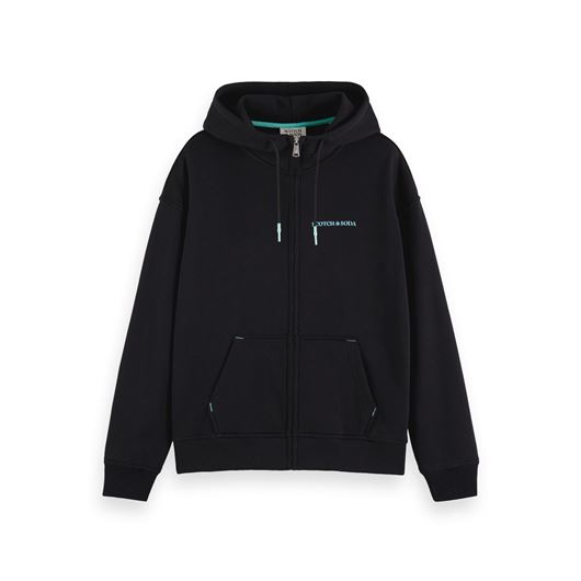 Снимка на SCOTCH&SODA UNISEX ZIP-THROUGH HOODIE IN ORGANIC COTTON