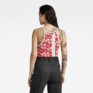 Снимка на G-STAR RAW WOMEN'S PRINTED CROPPED ULTRA SLIM TANK TOP