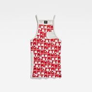 Снимка на G-STAR RAW WOMEN'S PRINTED CROPPED ULTRA SLIM TANK TOP