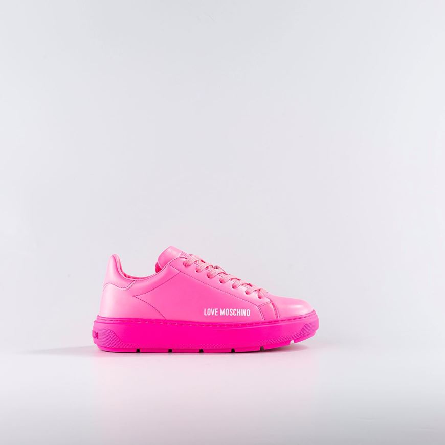 Снимка на LOVE MOSCHINO WOMEN'S NEON CALFSKIN BOLD LOVE SNEAKERS