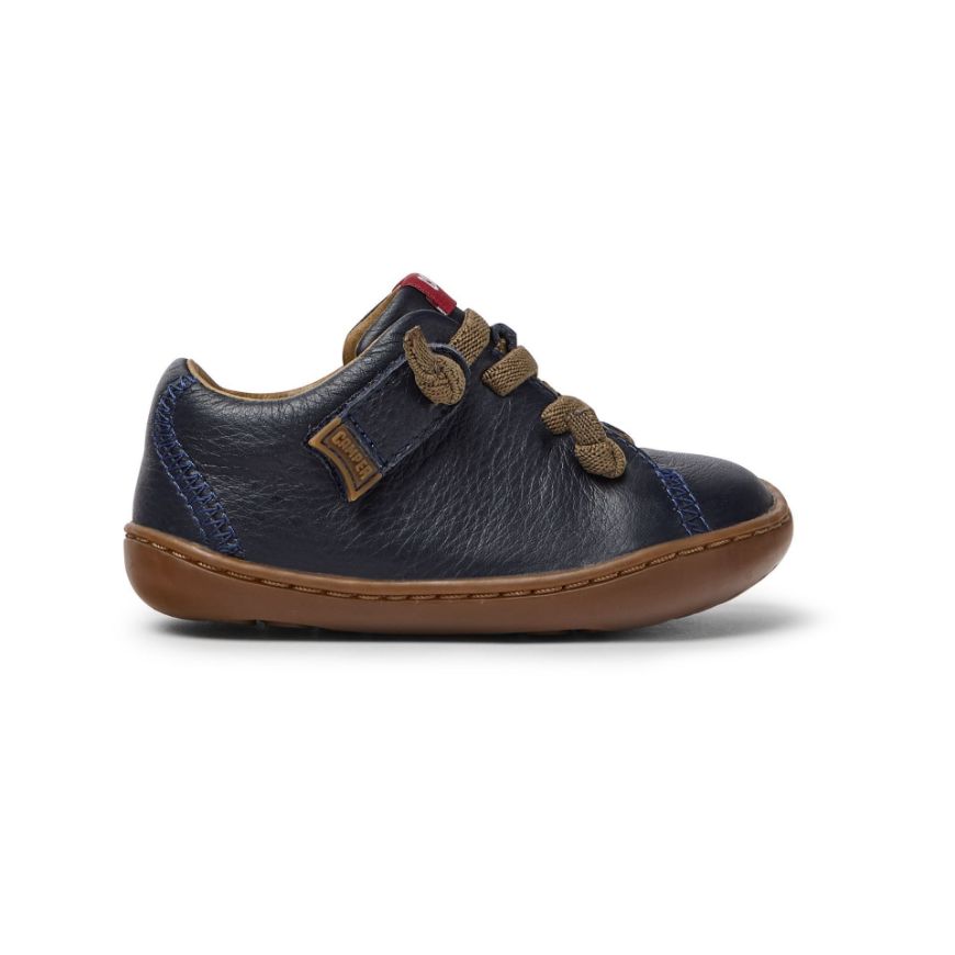 Picture of CAMPER KIDS PEU CAMI FW LEATHER SNEAKERS IN BLUE