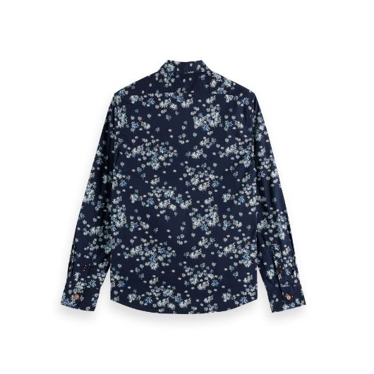 Снимка на SCOTCH&SODA MEN'S SLIM-FIT PRINTED POPLIN SHIRT