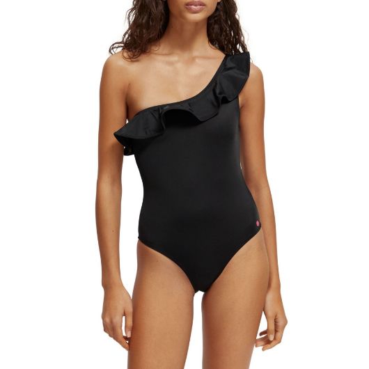 Снимка на SCOTCH&SODA WOMEN'S ONE SHOULDER RUFFLE SWIMSUIT