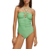 Снимка на SCOTCH&SODA WOMEN'S RUCHED FRONT HALTER SWIMSUIT