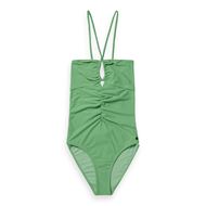 Снимка на SCOTCH&SODA WOMEN'S RUCHED FRONT HALTER SWIMSUIT