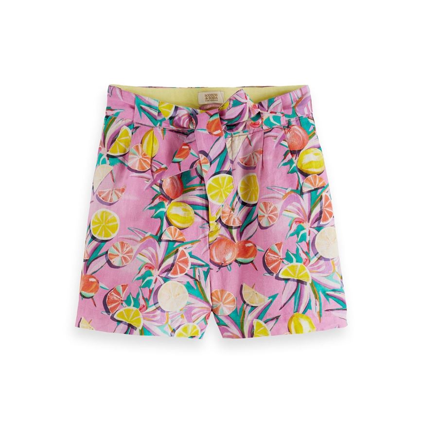 Снимка на SCOTCH&SODA WOMEN'S HIGH RISE CASUAL PRINTED SHORTS