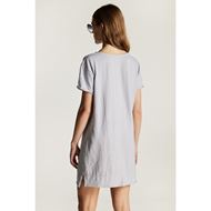 Снимка на DIRTY LAUNDRY WOMEN'S RAW EDGE DETAIL SHORT SLEEVE DRESS