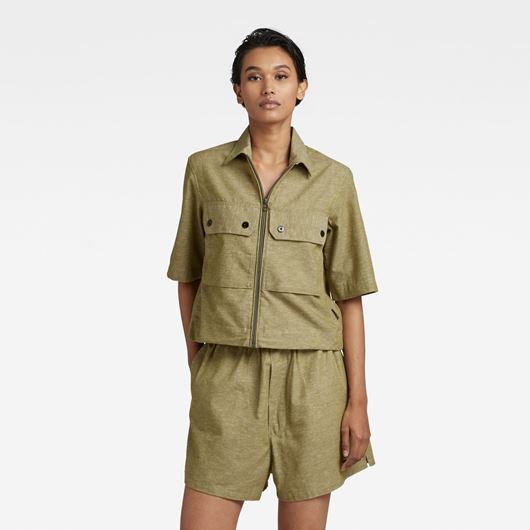 Снимка на G-STAR RAW WOMEN'S 2 POCKET CROPPED SHIRT