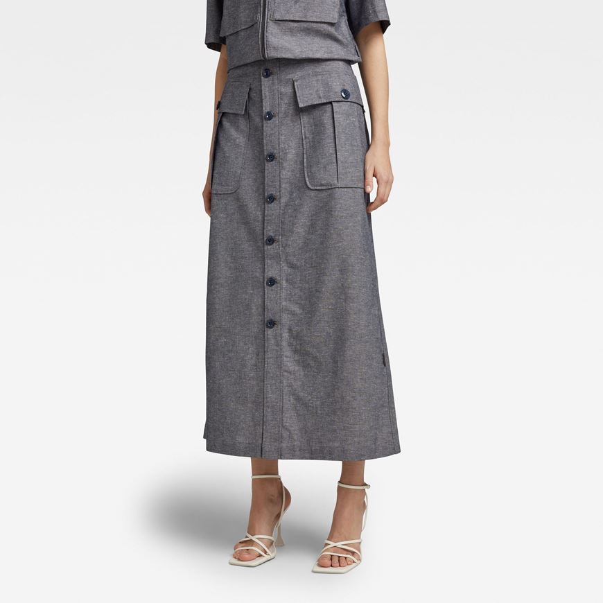 Снимка на G-STAR RAW WOMEN'S BUTTON DOWN LONG POCKET SKIRT