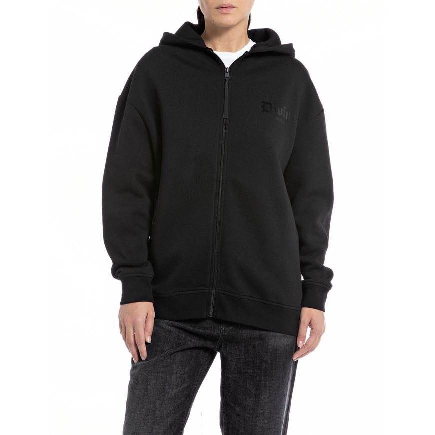 Снимка на REPLAY WOMEN'S OVERSIZED HOODIE WITH ZIPPER