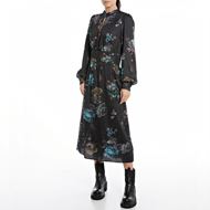 Снимка на REPLAY WOMEN'S LONG VISCOSE DRESS WITH ALL-OVER FLORAL PRINT