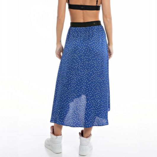 Снимка на REPLAY WOMEN'S VISCOSE SKIRT WITH ALL-OVER PRINT 