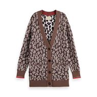 Снимка на SCOTCH&SODA WOMEN'S REVERSIBLE ANIMAL JACQUARD CARDIGAN