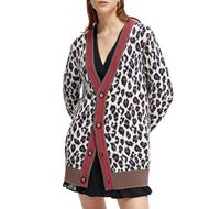 Снимка на SCOTCH&SODA WOMEN'S REVERSIBLE ANIMAL JACQUARD CARDIGAN