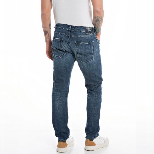 Снимка на REPLAY MEN'S REGULAR FIT WILLBI BROKEN EDGE JEANS