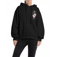 Снимка на REPLAY WOMEN'S OVERSIZED HOODIE ROSE LABEL