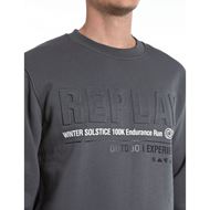 Снимка на REPLAY MEN'S CREWNECK SWEATSHIRT WITH OUTDOOR PRINT