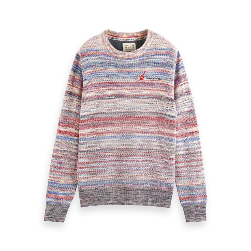 Снимка на SCOTCH&SODA MEN'S STRUCTURE-KNITTED SPACE DYE YARN PULLOVER